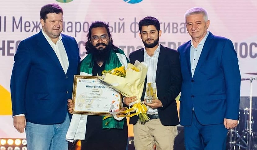 Winner International Youth Contest at Stavropol, Russia - Awais Kazmi